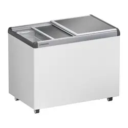 Liebherr EFE 3000 Eiscreme-Gefriertruhe mit Aluminium-Schiebedeckel und Lenkrollen, Ausführung: EFE 3000