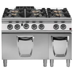 Prismafood Gasherd 6 Brenner mit Gasbackofen
