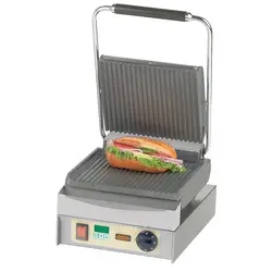 Neumärker Panini Master mit Digitaltimer, geriffelt, Grillfläche: Gerillt