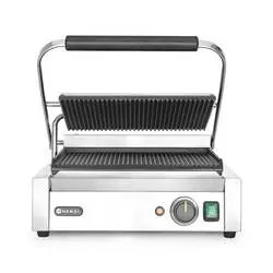 Hendi Kontaktgrill Panini, gerillt, Grillfläche: Gerillt