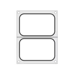 Hendi Matrize für Versiegelungsmaschine, zwei Behälter (178x113 mm), Ausführung: zwei Behälter (178x113 mm)