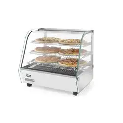 Hendi Warmhaltevitrine mit 3 Auslagen, 120 Liter, Inhalt: 120 Liter