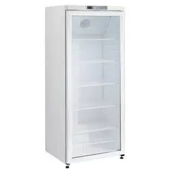 Alpeninox Umluft-Gewerbekühlschrank KU 400-G W, Farbe: Weiß