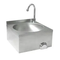 Hendi Waschbecken mit Kniebedienung 400x400x(h)450