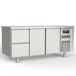 Bergman Profi-Line 700 Kühltisch 3-fach - 2 S / 2 T GN 1/1