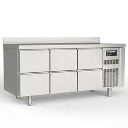Bergman Profi-Line 700 Kühltisch 3-fach - 6 S / GN 1/1 + AK