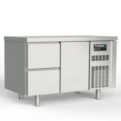 Bergman Profi-Line 700 Tiefkühltisch 2-fach - 2 S / 1 T - GN 1/1