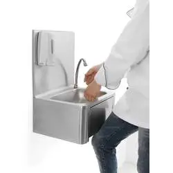 Hendi Handwaschbecken mit Kniebedienung 400x335x(h)570