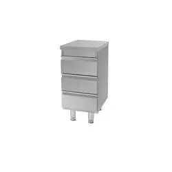 Bergman Basic-Line 600 Edelstahl-Schubladenschrank 3-fach