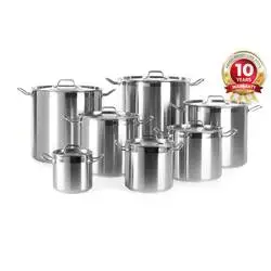 Hendi Kochtopf, hoch - mit Deckel 6 L, Variante: 6 L