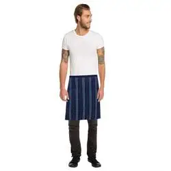 Chef Works Presidio Vorbinder mit Satinstreifen marineblau