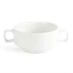Olympia Whiteware Suppentassen mit Henkeln 40cl