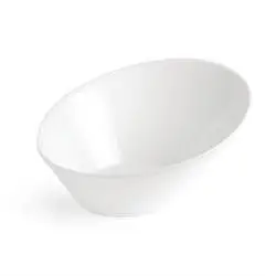 Olympia Whiteware ovale schräge Schüsseln 22,2 x 24,6cm