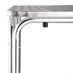 Bolero quadratischer Bistrotisch Edelstahl 4 Beine 60cm