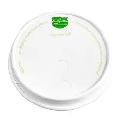 Vegware kompostierbarer 79er-Papierdeckel für Heißgetränkebecher (Packung mit 1000 Stück)