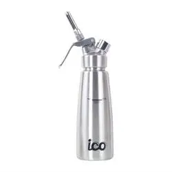 ICO Edelstahl Schlagsahne Spender in Silber 500ml