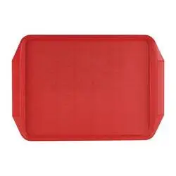 Roltex Serviertablett mit Griffen rot 43,5 x 30,5cm