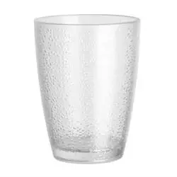 Olympia Kristallon Polycarbonat Becher Gekörnt Transparent 275ml (6 Stück)