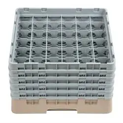 Cambro Gläserspülkorb beige mit 36 Fächern max Glashöhe 25,7cm