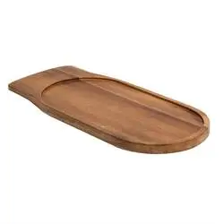 Olympia Servierbrett Akazienholz mit 2 Aussparungen 18 x 41,5cm