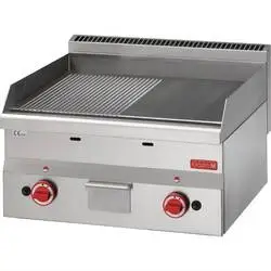 Gastro M 600 Gasgrillplatte 60/60FTRG 2/3 Glatt und 1/3 Gerillt
