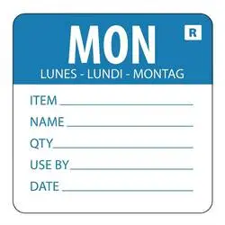 Vogue Farbcodesticker Montag