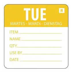 Vogue Farbcodesticker Dienstag
