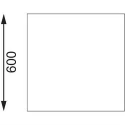 Vogue Edelstahl Arbeitstisch mit Regalboden 150 x 60cm