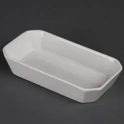 Olympia Whiteware rechteckige Snackschalen 18,5cm (6 Stück)