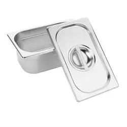 Vogue 6x GN-Behälter mit Deckel GN1/9
