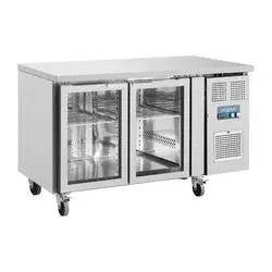 Polar U-Serie 2-türiger Thekenkühlschrank mit Glastüren