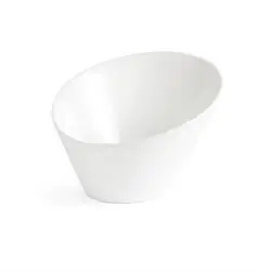 Olympia Whiteware ovale schräge Schüsseln 17,6 x 20,3cm (3 Stück)
