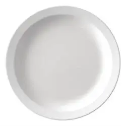 Olympia Kristallon Teller mit schmalem Rand weiß 26,7cm