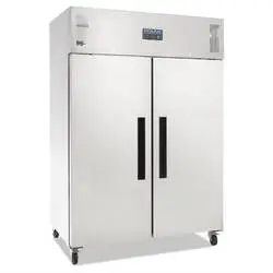 Polar Serie G zweitüriger Kühlschrank Edelstahl 1200L