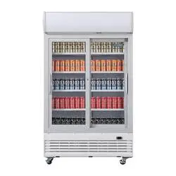 Polar G-Serie Display-Kühlung mit zwei Türen und Schiebetüren des Leuchtkastens 950L