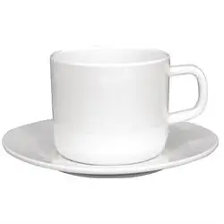Olympia Kristallon Tassen weiß 21,3cl