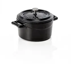 WAS Germany Cocotte Gusseisen schwarz
