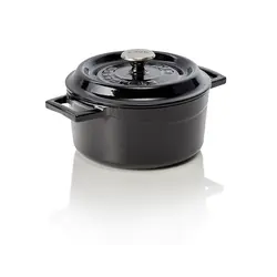 WAS Germany Cocotte Gusseisen schwarz