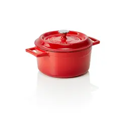 WAS Germany Cocotte Gusseisen rot
