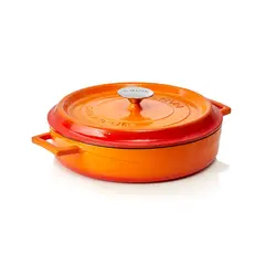 WAS Germany Bräter Gusseisen orange