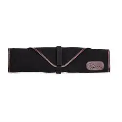 Boldric Messertasche aus schwarzem Segeltuch 6 Fächer