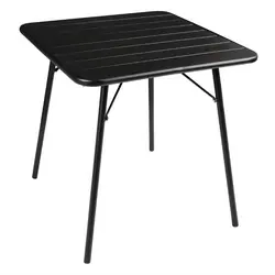 Bolero quadratischer Bistrotisch Stahl schwarz 70cm
