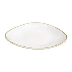 Olympia Kiln dreieckige Teller Kreideweiß 16,5cm (6 Stück)