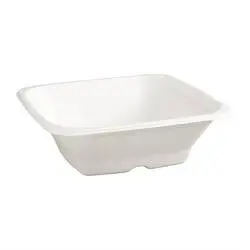 Fiesta Compostable kompostierbare Schalen aus Bagasse quadratisch 68cl (50 Stück)