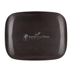 Roltex Wave Serviertablett dunkles Holz 46 x 36cm