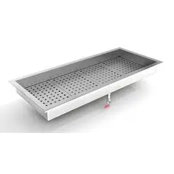 CombiSteel Gemahlenes Eis Behälter Einbau 4/1 Gn
