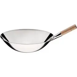 Stalgast Wok aus poliertem Edelstahl, Ø 40 cm