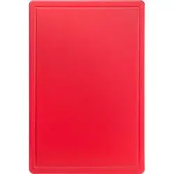 Schneidbrett, HACCP, Farbe rot, 600 x 400 x 18 mm (BxTxH)
