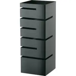 Buffet-Ständer niedrig, Einschübe winklig, 150x150x355 mm (BxTxH), schwarz