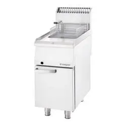 Stalgast Edelstahl Gas-Fritteuse, 17 Liter Einzelbecken, Serie 700 ND